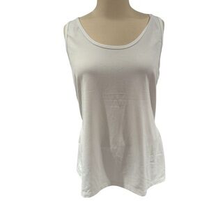 HYBA White Sleeveless Athletic Tank Top - size XL